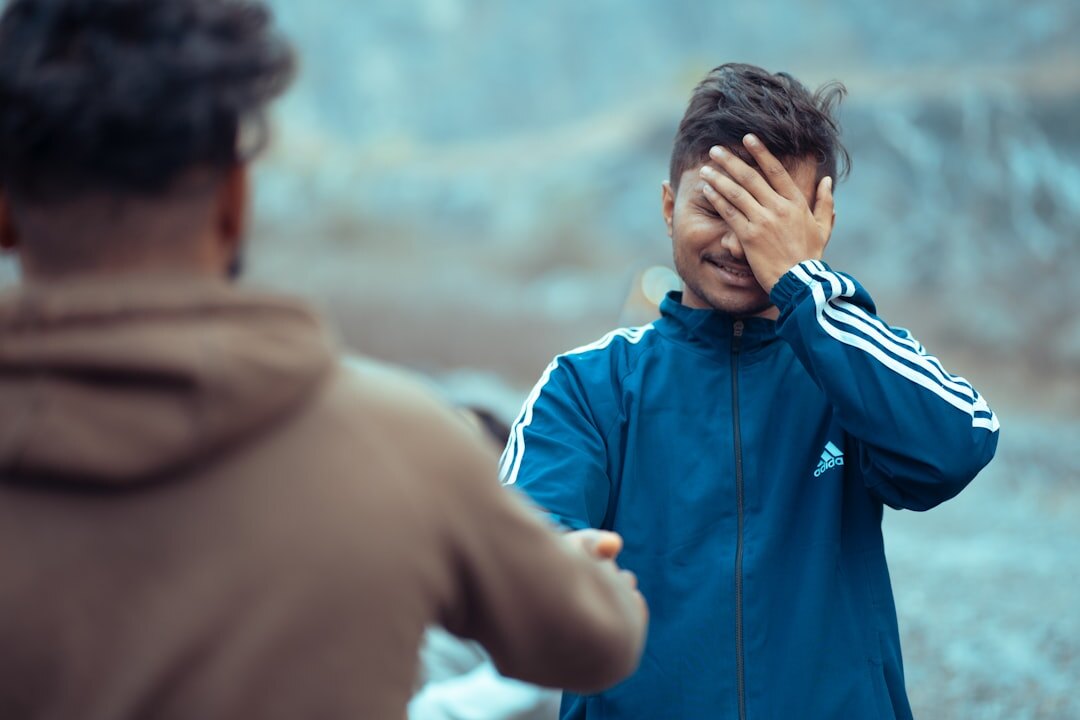 person facing challenge
